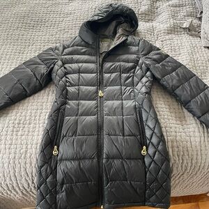 Michael Kors Black Packable Down Fill Coat